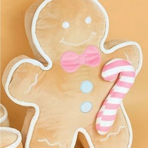 Pastel Gingerbread pillow 17in